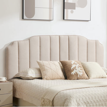 BRILHAMEZ Adjustable Upholstered Headboard Linen Fabric Padded Headboard for Bed Frame